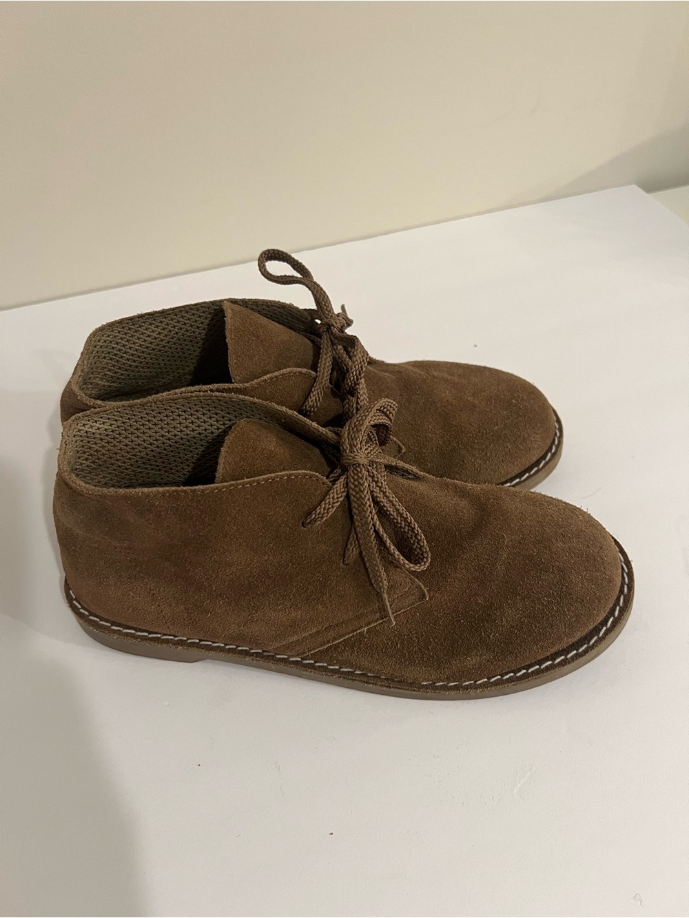 J.Crew Crewcuts Youth Size 6 K6 Brown Suede Chukka MacAlister Boots